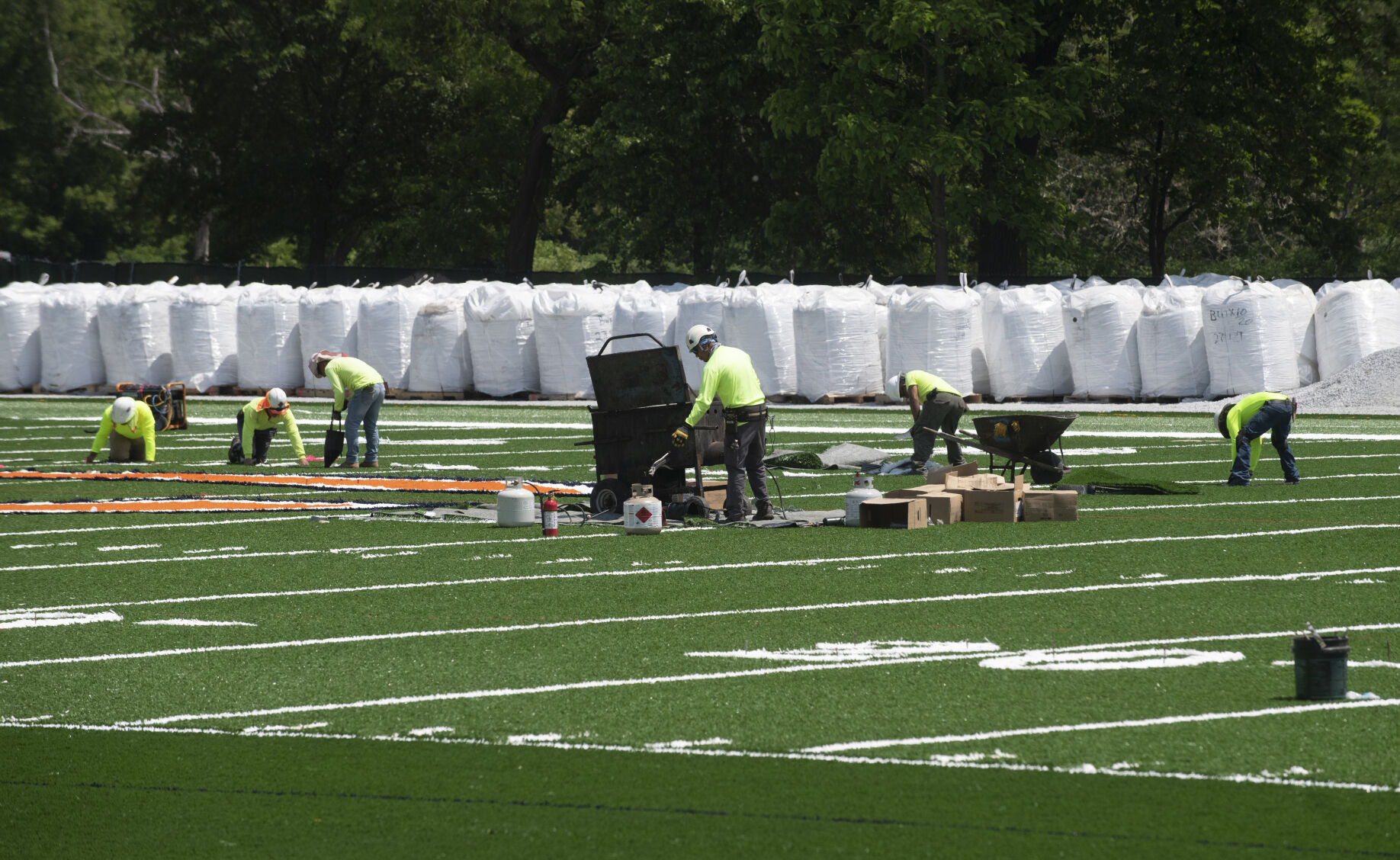 Photo: New Jackson Park track nears completion